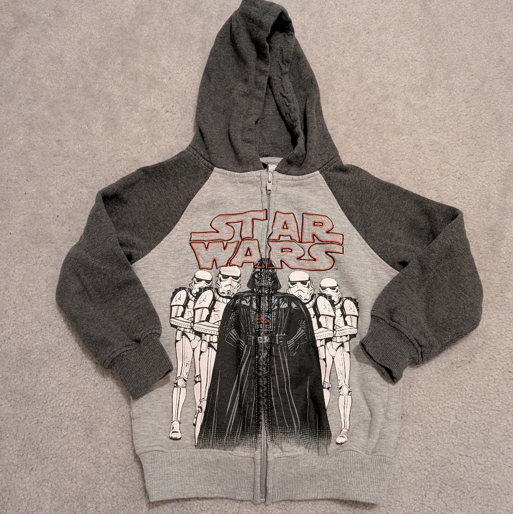 ✨3 for $20✨ Star Wars Zip Front Gray Hoodie